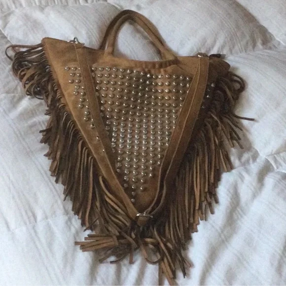 Faux Suede studded bag by Nasty Gal - Picture 2 of 5